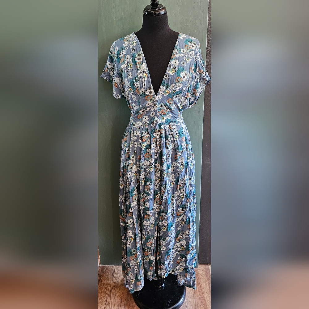 Floral Blue Dress
